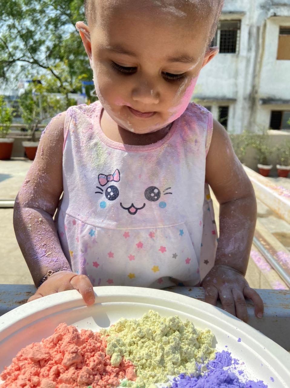 Eco-friendly Holi Colours - Handmade, Chemical free, Child Safe (Assorted Set Of 4 -50gms Each)