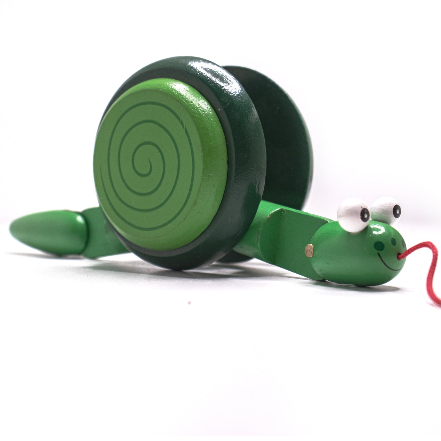 Handmade Wooden PULL ALONG SNAIL Toy - Fun for kids