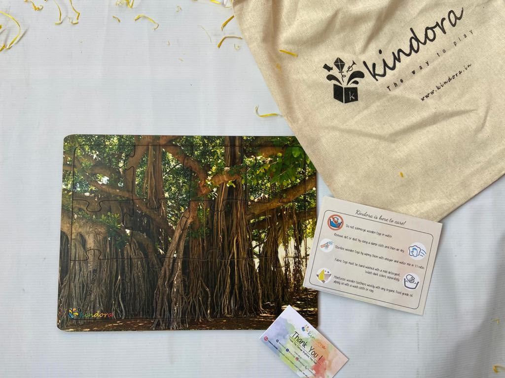 Montessori Jigsaw Puzzle Indian National Tree - Banyan Tree