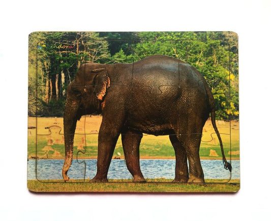 Montessori Jigsaw Puzzle Indian National Heritage Animal Elephant