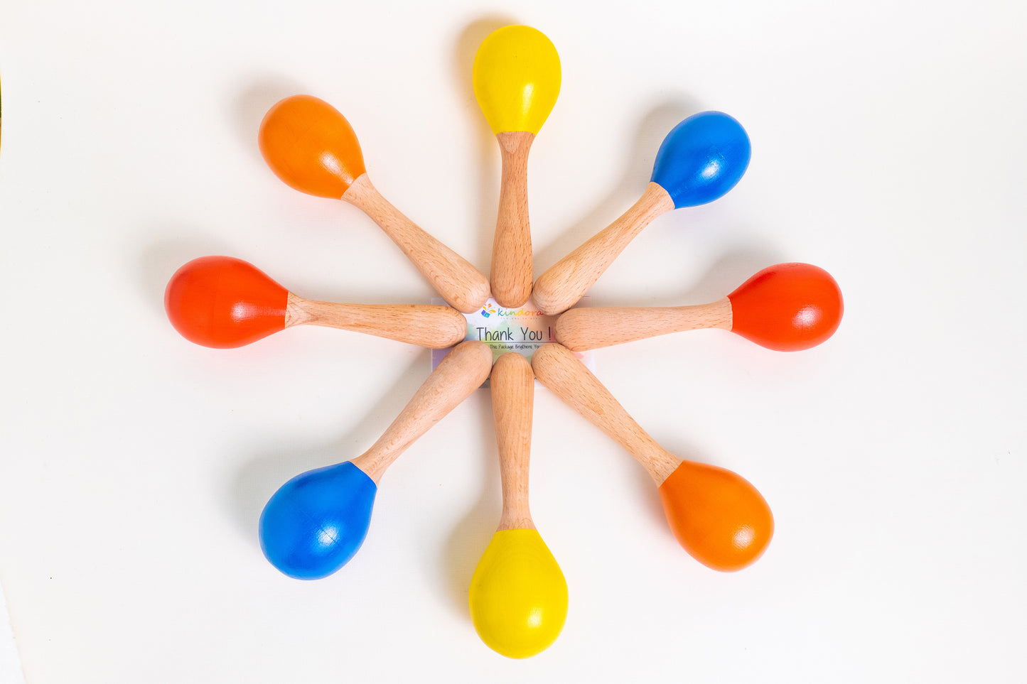 Wooden Maracas (2pcs) for Toddlers - Natural & Musical Toy