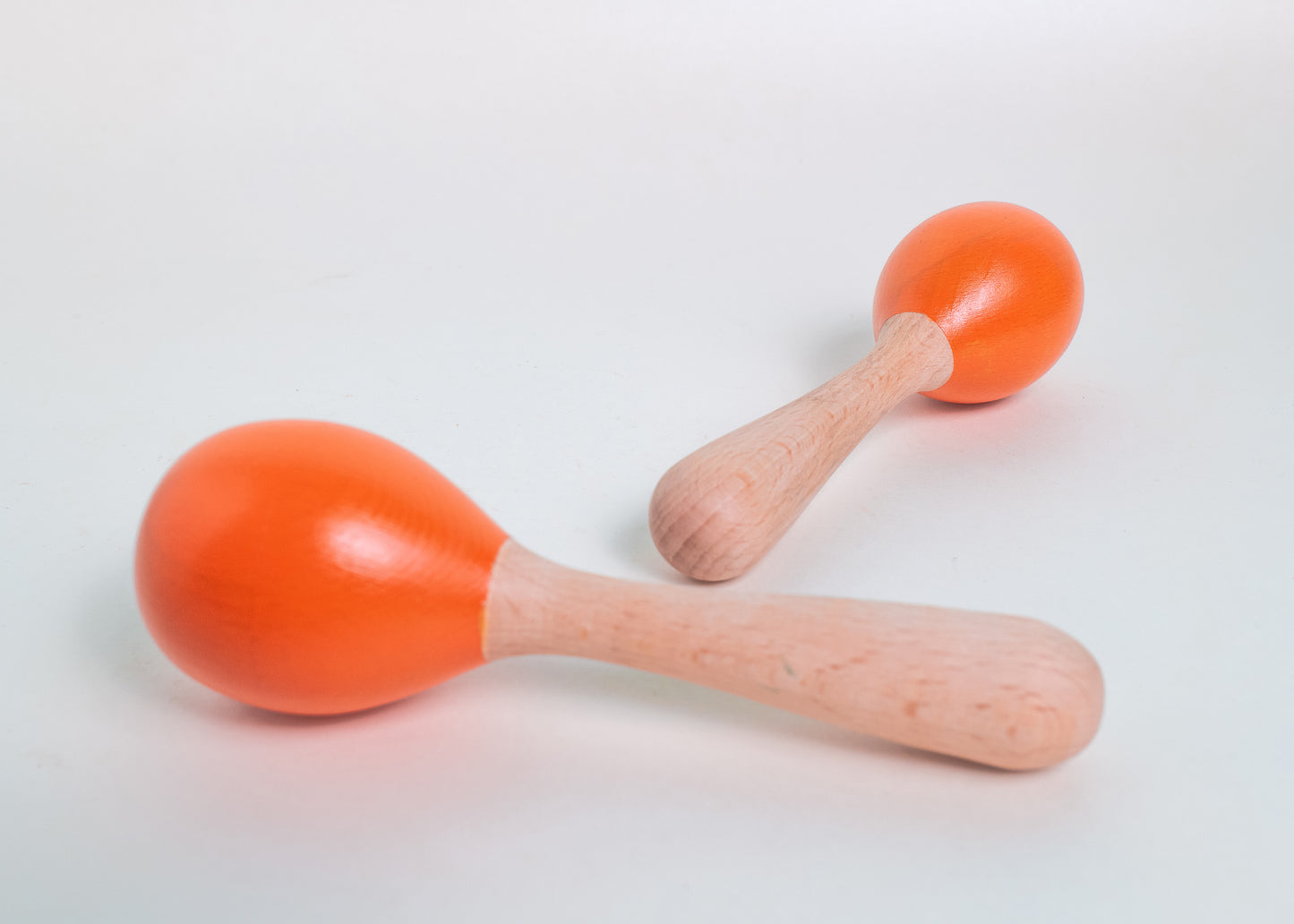 Wooden Maracas (2pcs) for Toddlers - Natural & Musical Toy