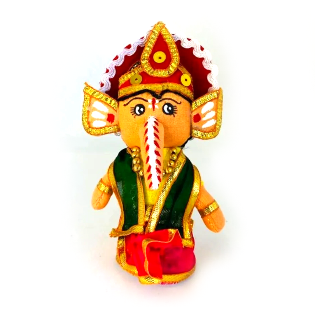 Traditional Bal Ganesh - Handmade Cloth Doll
