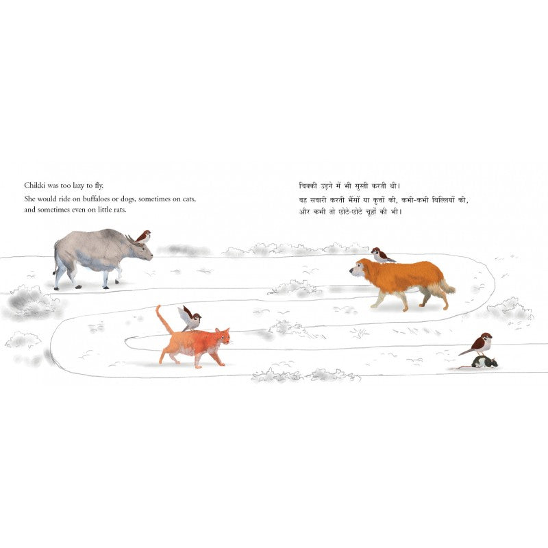 The Birdie Post - Bilingual Picture Book (English-Hindi)