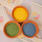 Eco-friendly Holi Colours - Handmade, Chemical free, Child Safe (Assorted Set Of 4 -50gms Each)