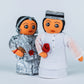 Traditional Parsi Couple - Handmade Cloth Doll