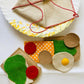 Sandwich Fabric  Toy Pretend Play Set