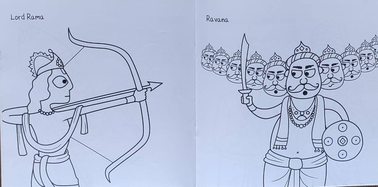 The Diwali Colouring Book